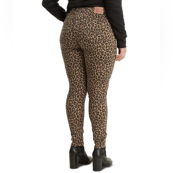 720 HIGH RISE SUPER SKINNY LEOPARD PRINT WOMEN'S JEANS - Picture 2 of 8